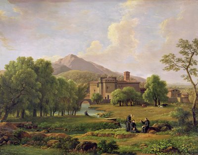 View of the Grottaferrata Monastery by Jean Joseph Xavier Bidauld